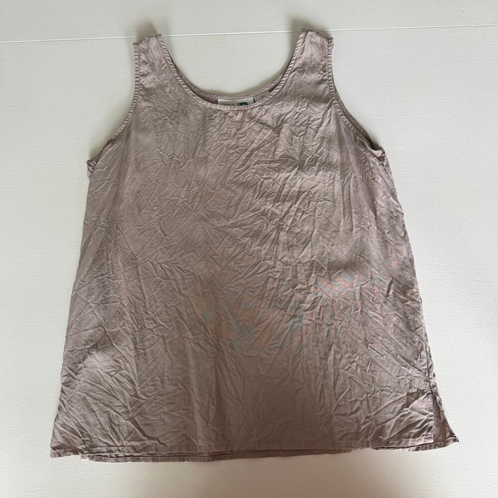 Paul Harris Design VTG 100% Silk Shell Tank Top Champagne Small Quiet Luxury